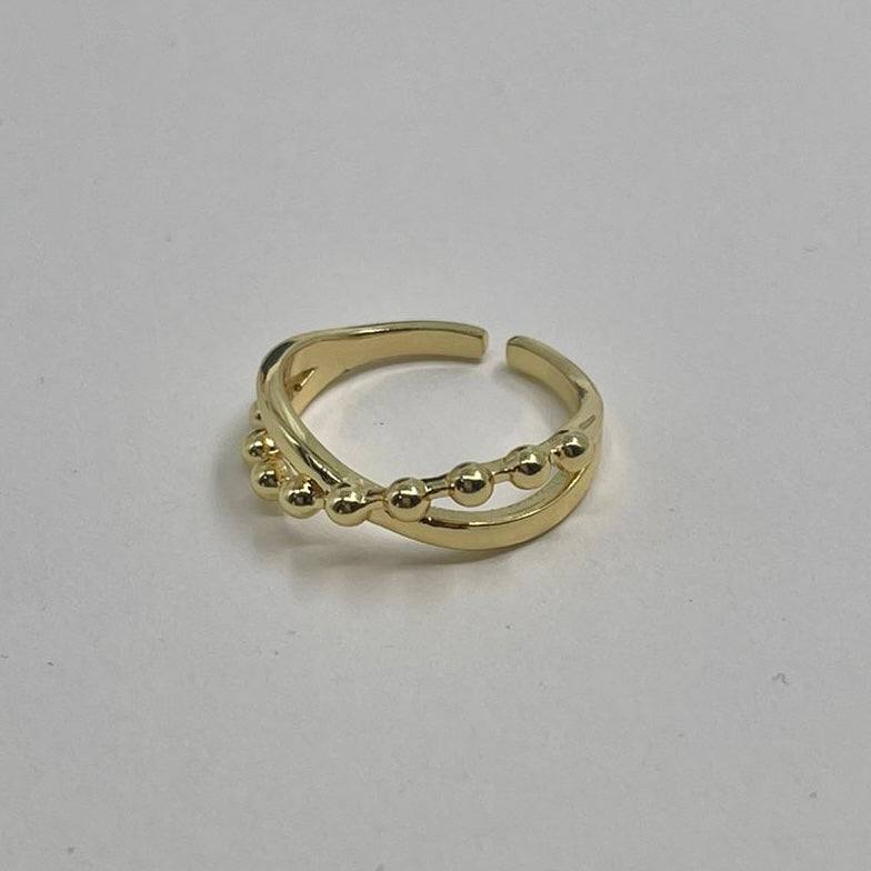 Anillo Cruz Bolitas