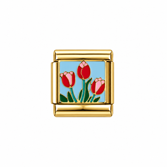 CHARM Tulipanes rojos