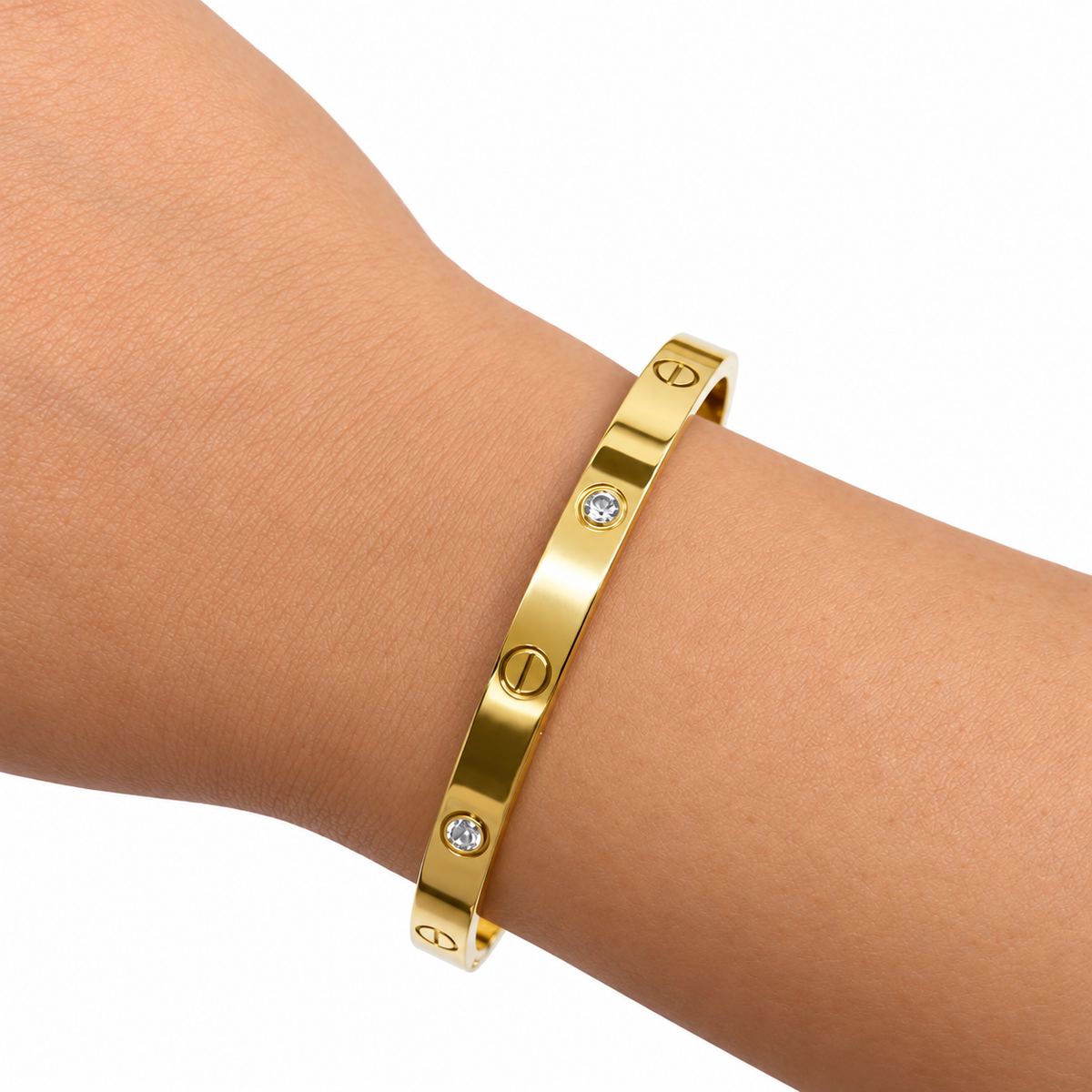 Brazalete Tipo Cartier con Zirconias