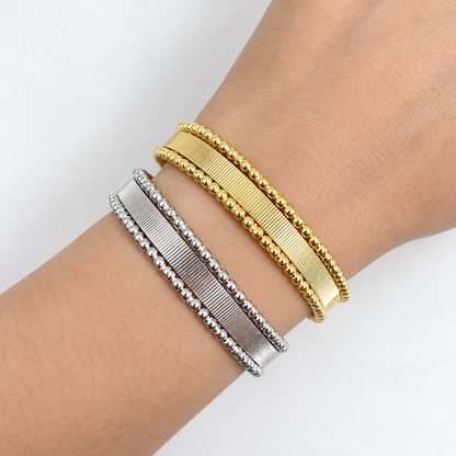 Pulsera Bolitas y Textura