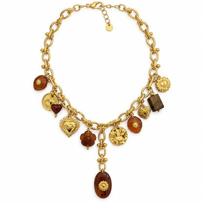Collar Colgantes Ambar