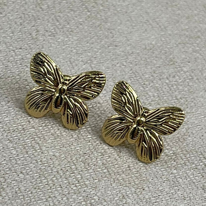 Aretes Acero Mariposa