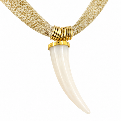 Collar Malla Cuerno