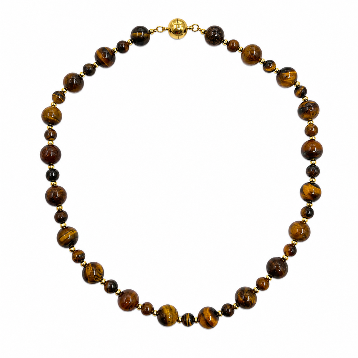 Collar Ojo de Tigre con Imán