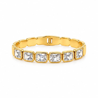 Brazalete Piedras Acero