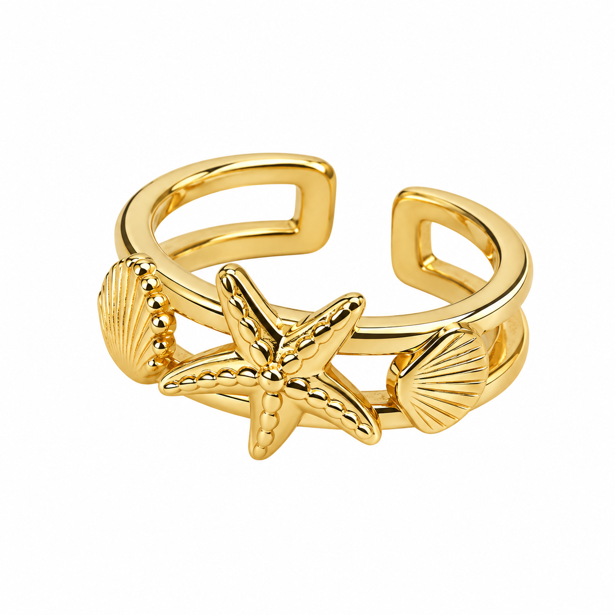 Anillo Estrella y Concha