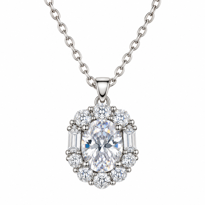 Collar Óvalo Zirconia