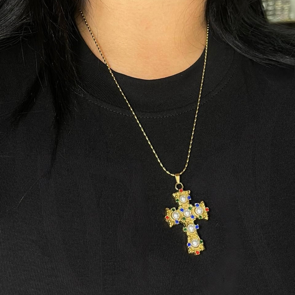 Cadena Perlas y Zirconias
