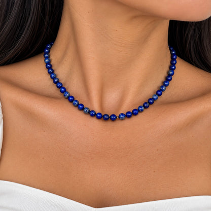 Collar lapislázuli Piedra Natural 8mm