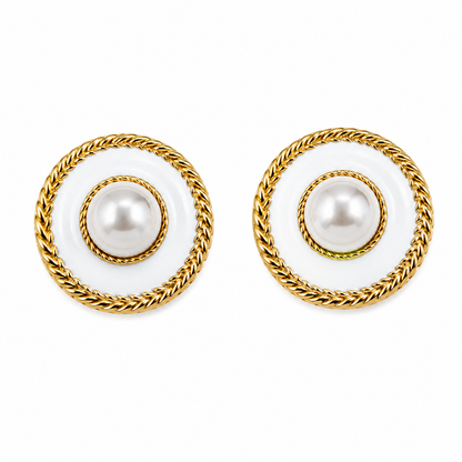 Aretes Redondos Perla