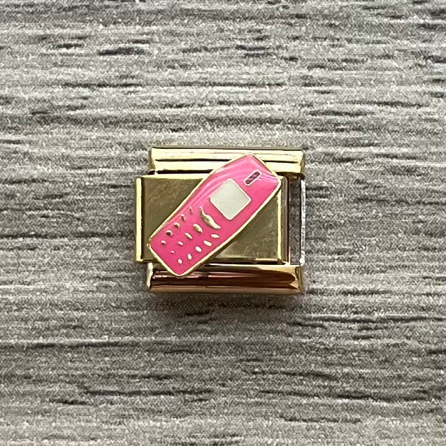 CHARM Teléfono Rosa Golden