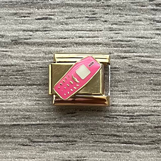 CHARM Teléfono Rosa Golden