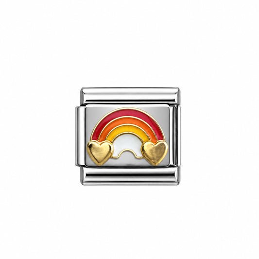 CHARM Arcoíris con corazón dorado 🌈