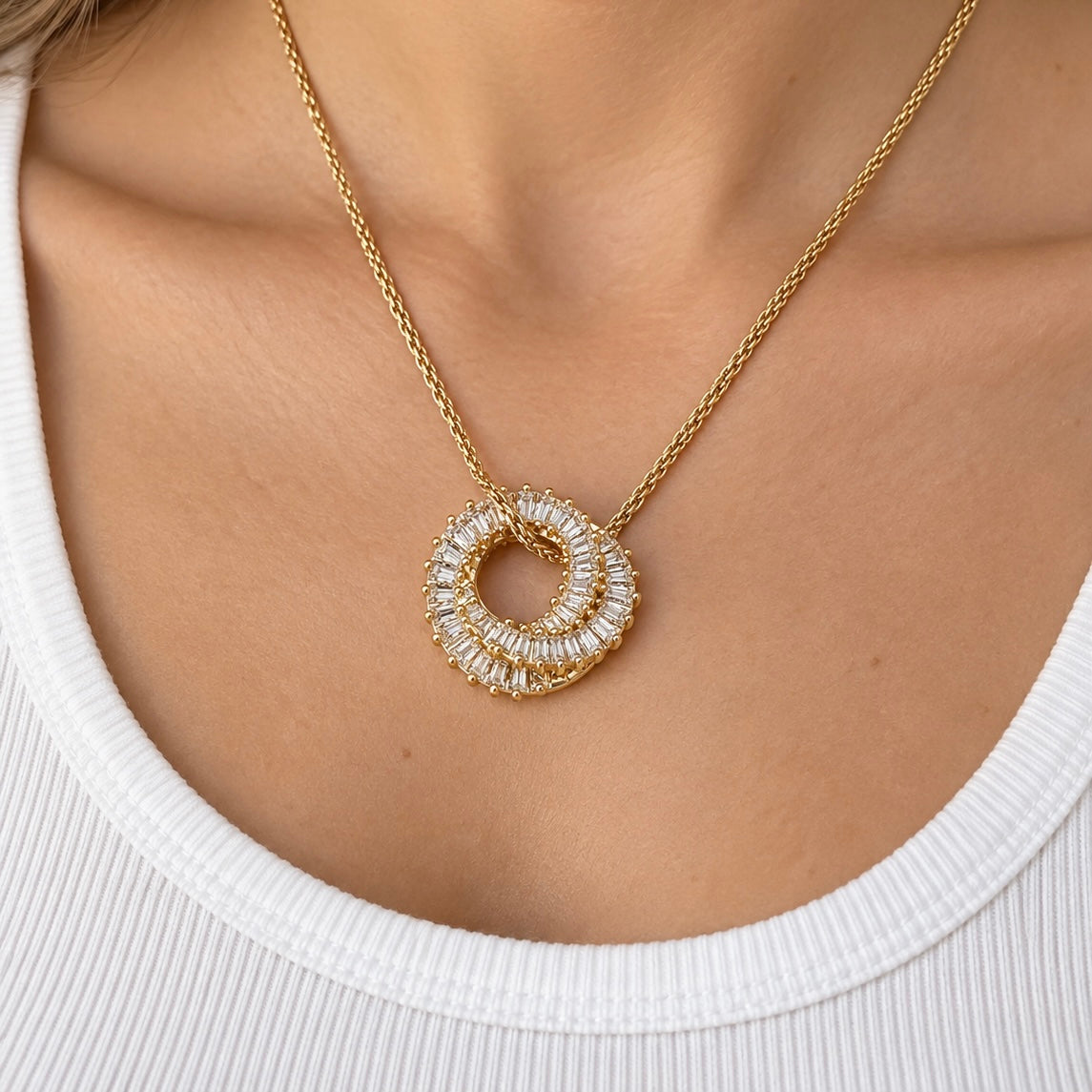 Collar Aro Baguettes