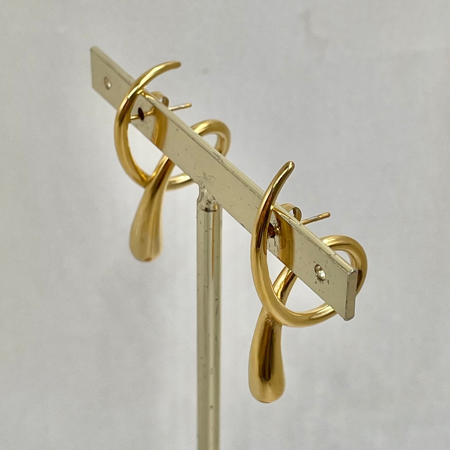 Aretes gold espiral