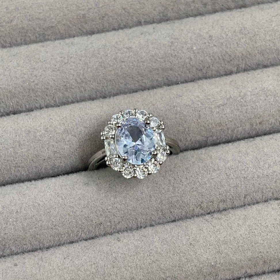 Anillo Óvalo en Plateado