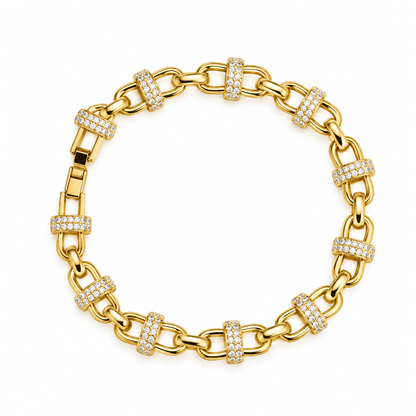 Pulsera Zirconia Nudos