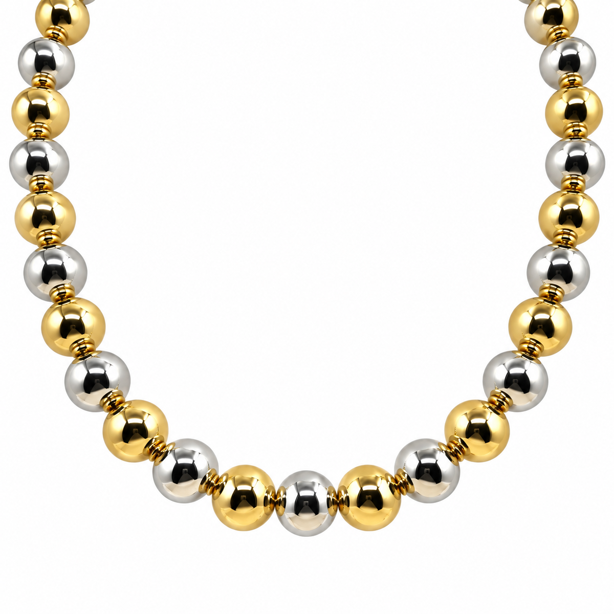 Collar Bolas Bicolor