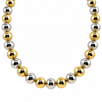 Collar Bolas Bicolor