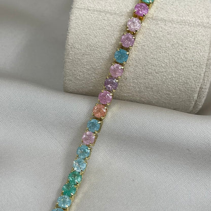 Pulsera Tennis Pastel
