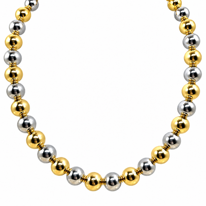 Collar Bolas Bicolor