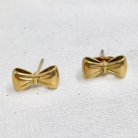 Aretes poste moñito