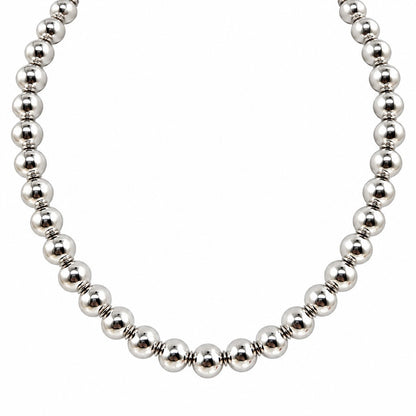 Collar Bolas Plata