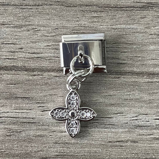 CHARM Flor Colgante con Zirconia