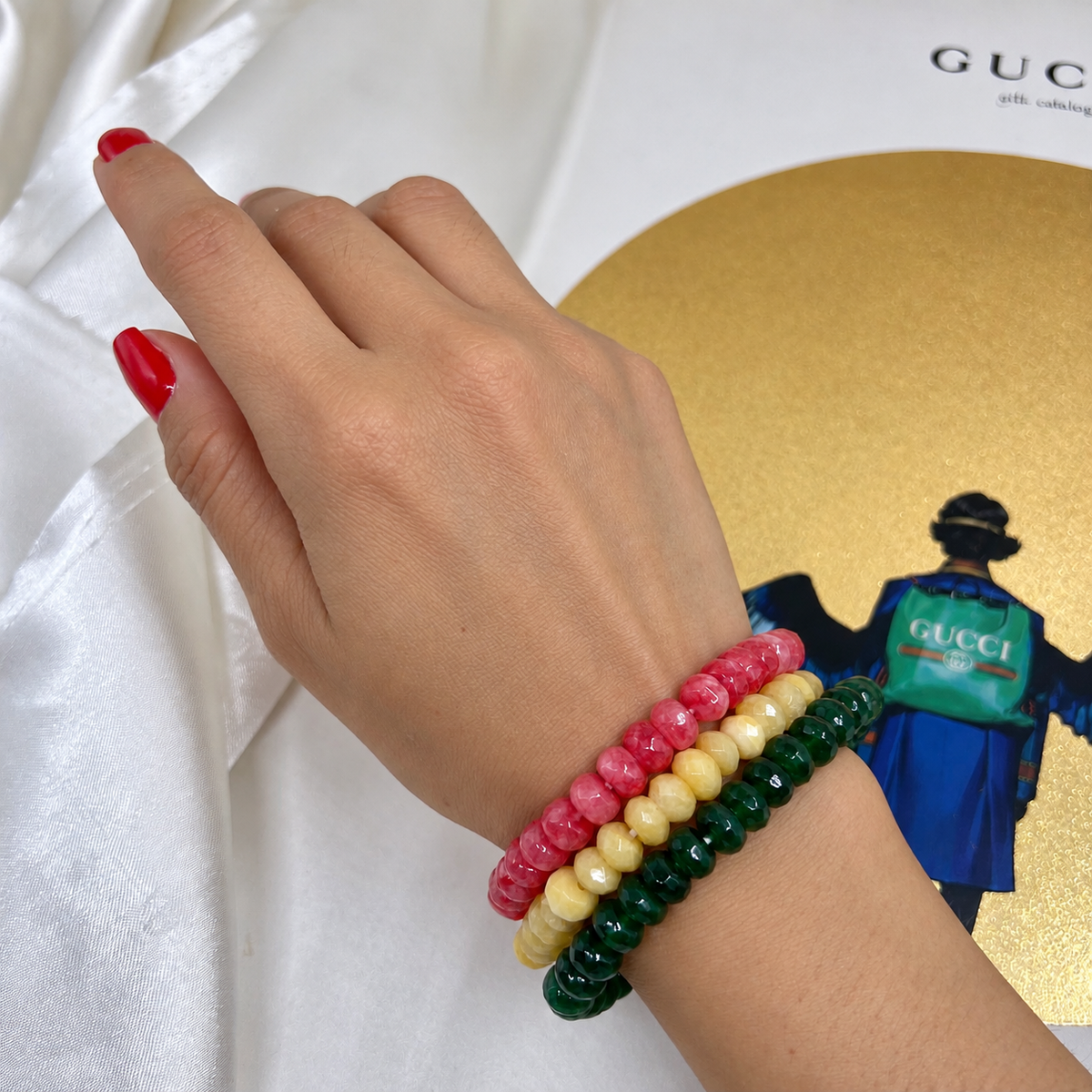 Pulsera Facetado 8mm