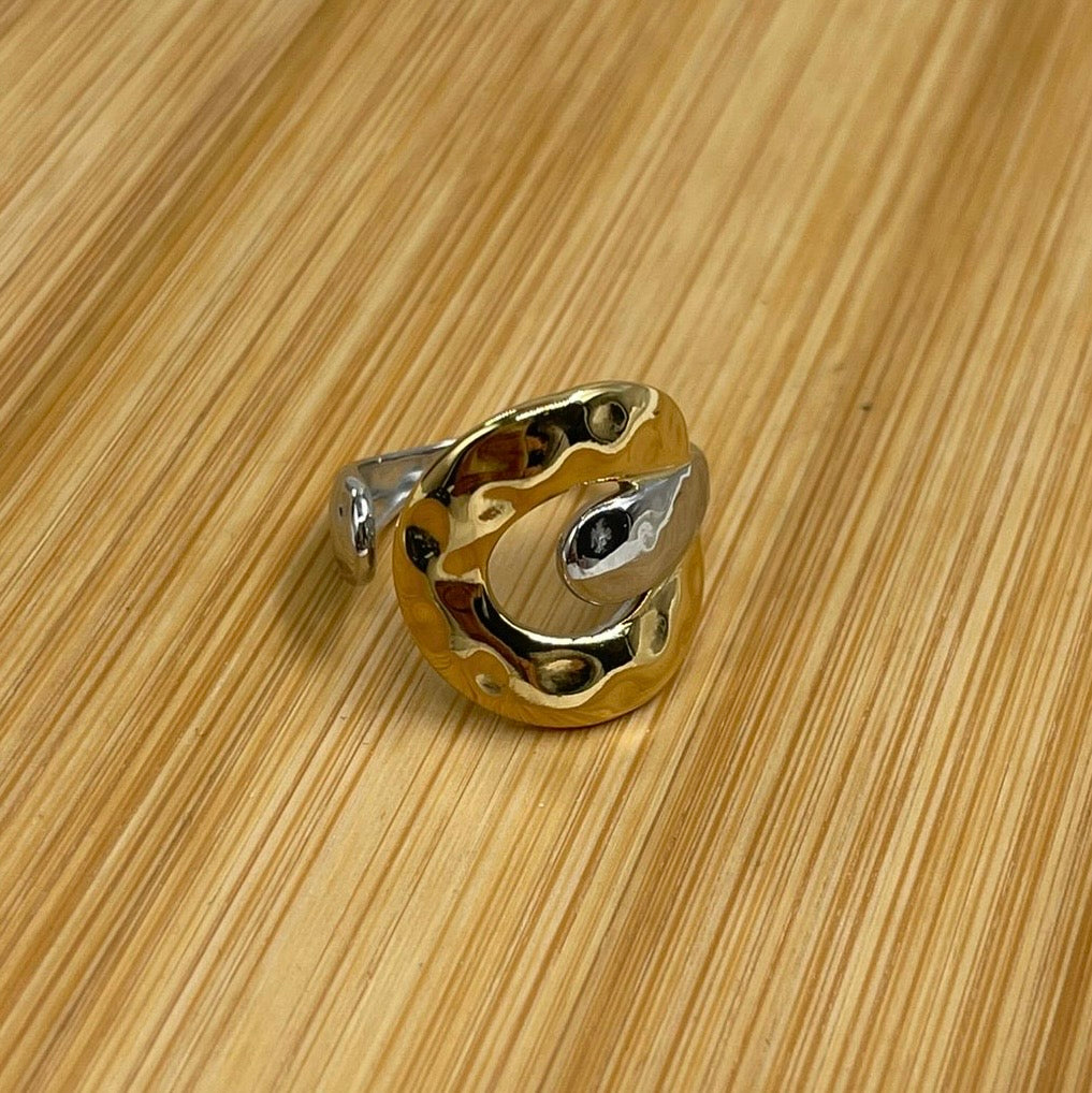 Anillo Acero Bicolor