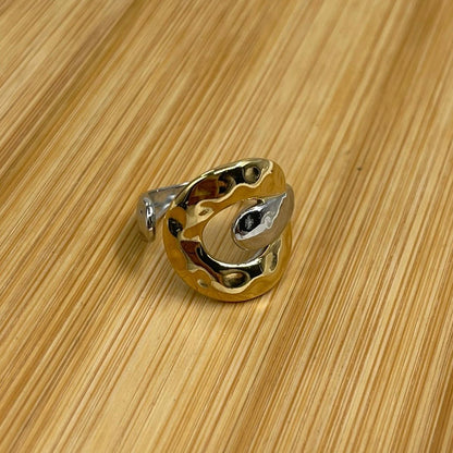 Anillo Acero Bicolor