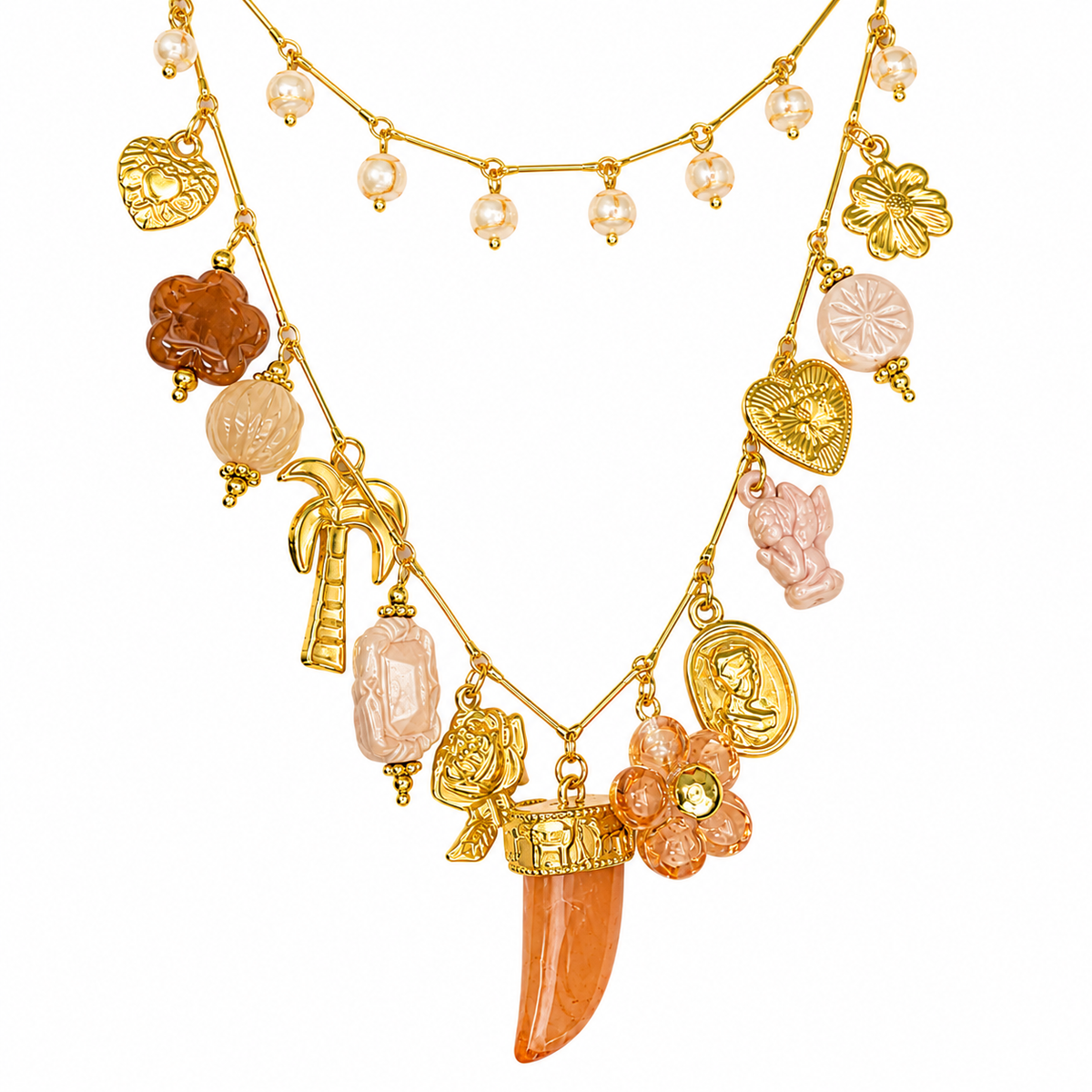 Collar doble cuerno