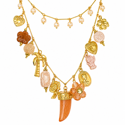 Collar doble cuerno