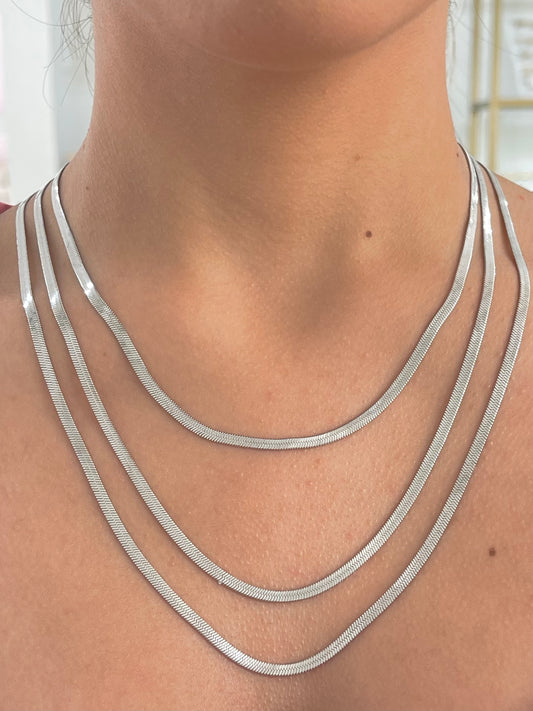 Collar triple corto acero