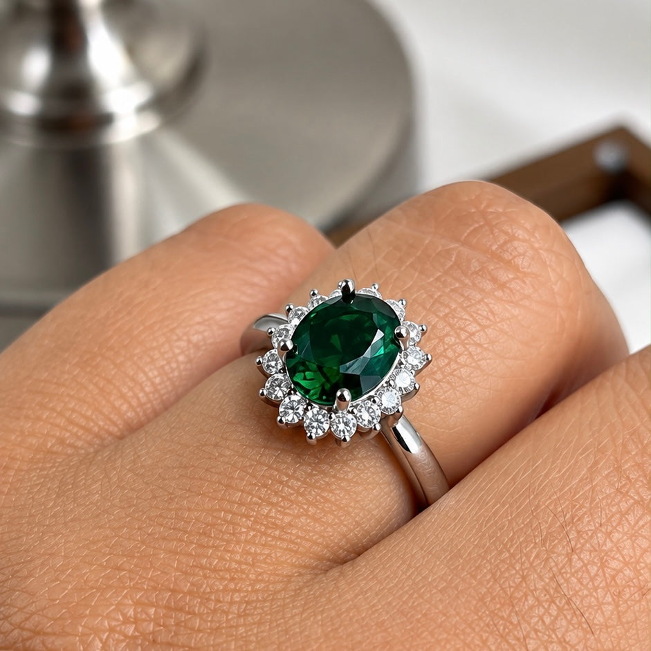 Anillo Lady di verde