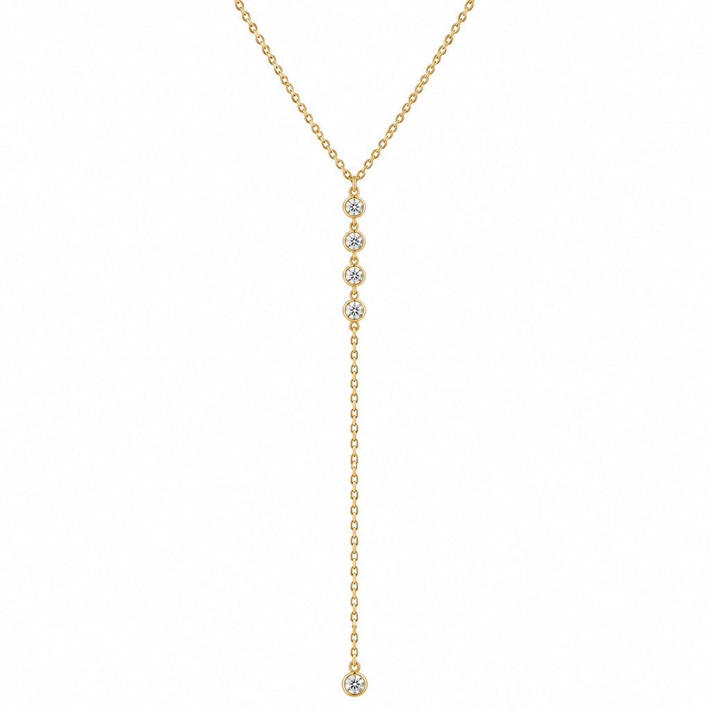 Collar Largo Fila Zirconia