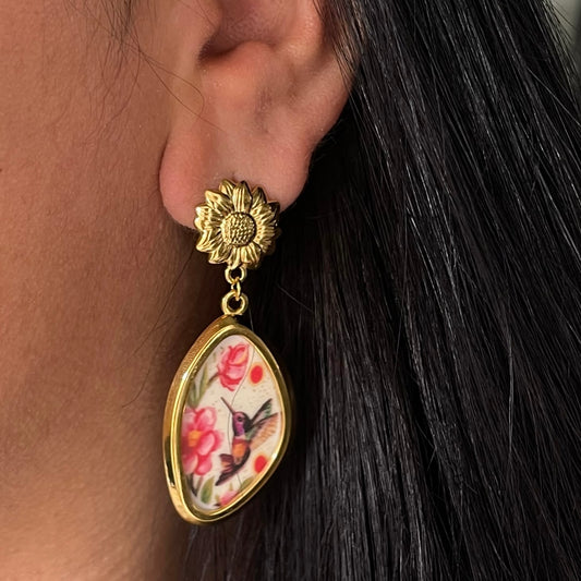 Aretes Colibrí