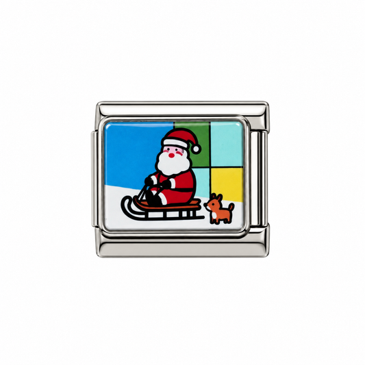CHARM Santa Claus en Patin