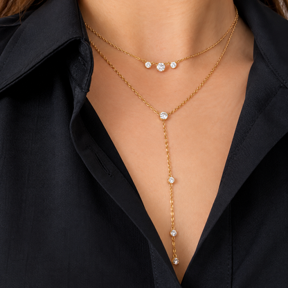 Collar Largo 7 Zirconias