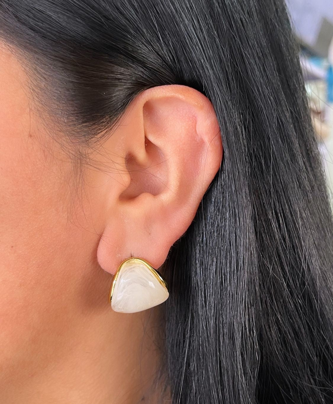 Aretes Triángulo acrílico