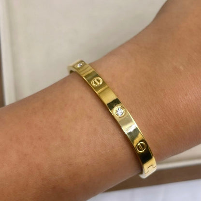 Pulsera tipo Cartier con Zirconia
