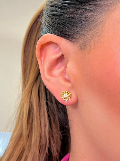 Aretes poste mini flor