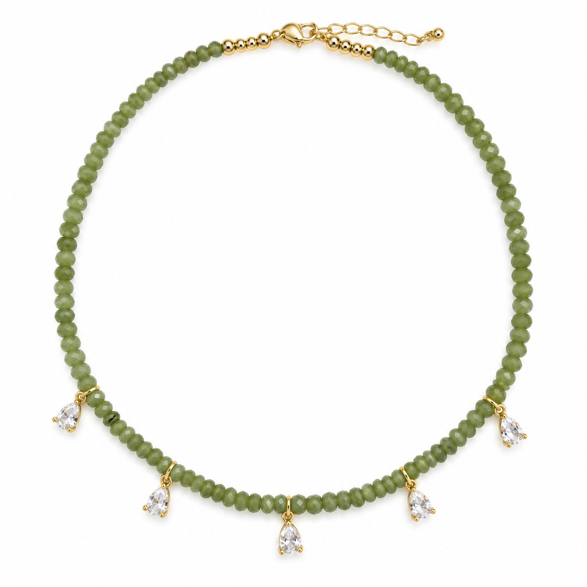 Collar Piedra Natural Zirconias