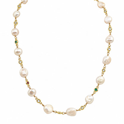 Collar Perlas y Cadenita