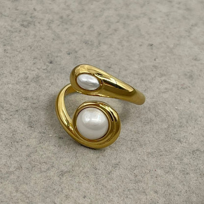 Anillo Ojo de Tigre y Perla