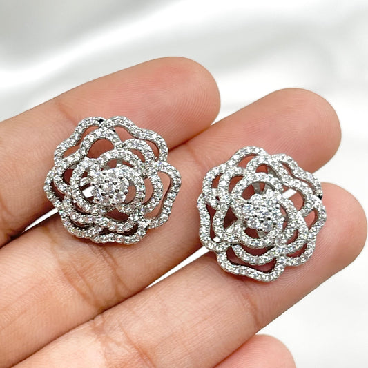 Aretes poste flowers