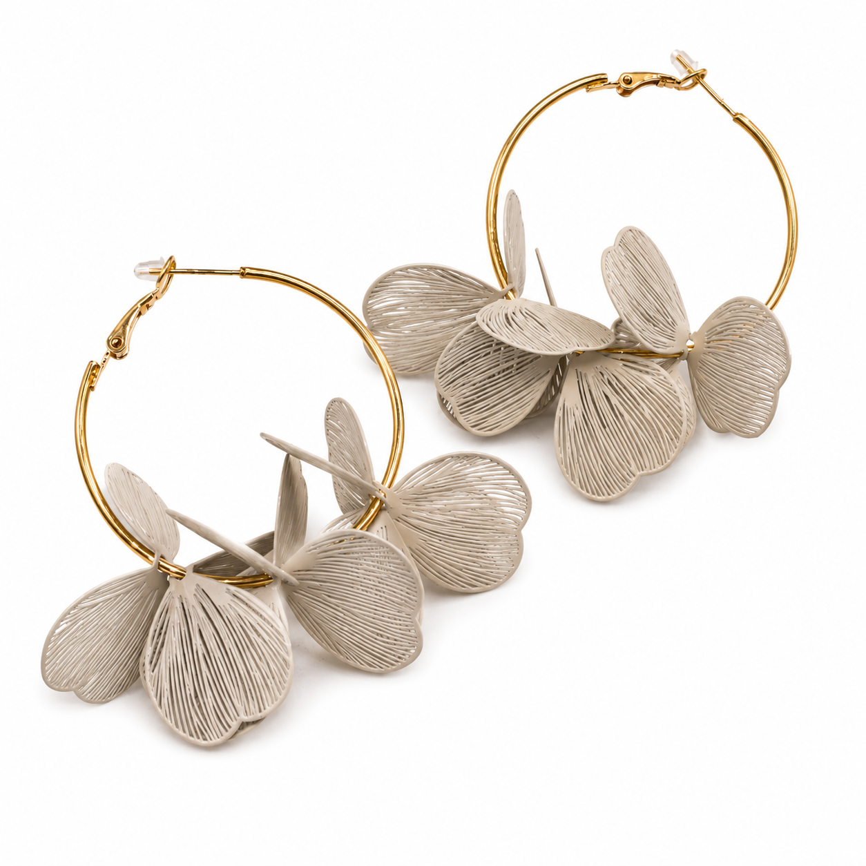 Aretes Flor Lámina