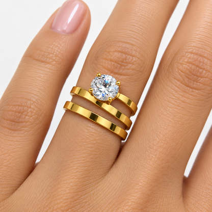 Anillo Espiral Óvalo