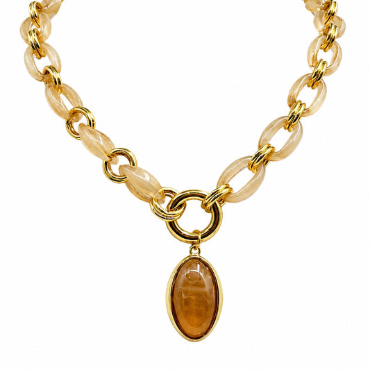 Collar Óvalos Acrílico