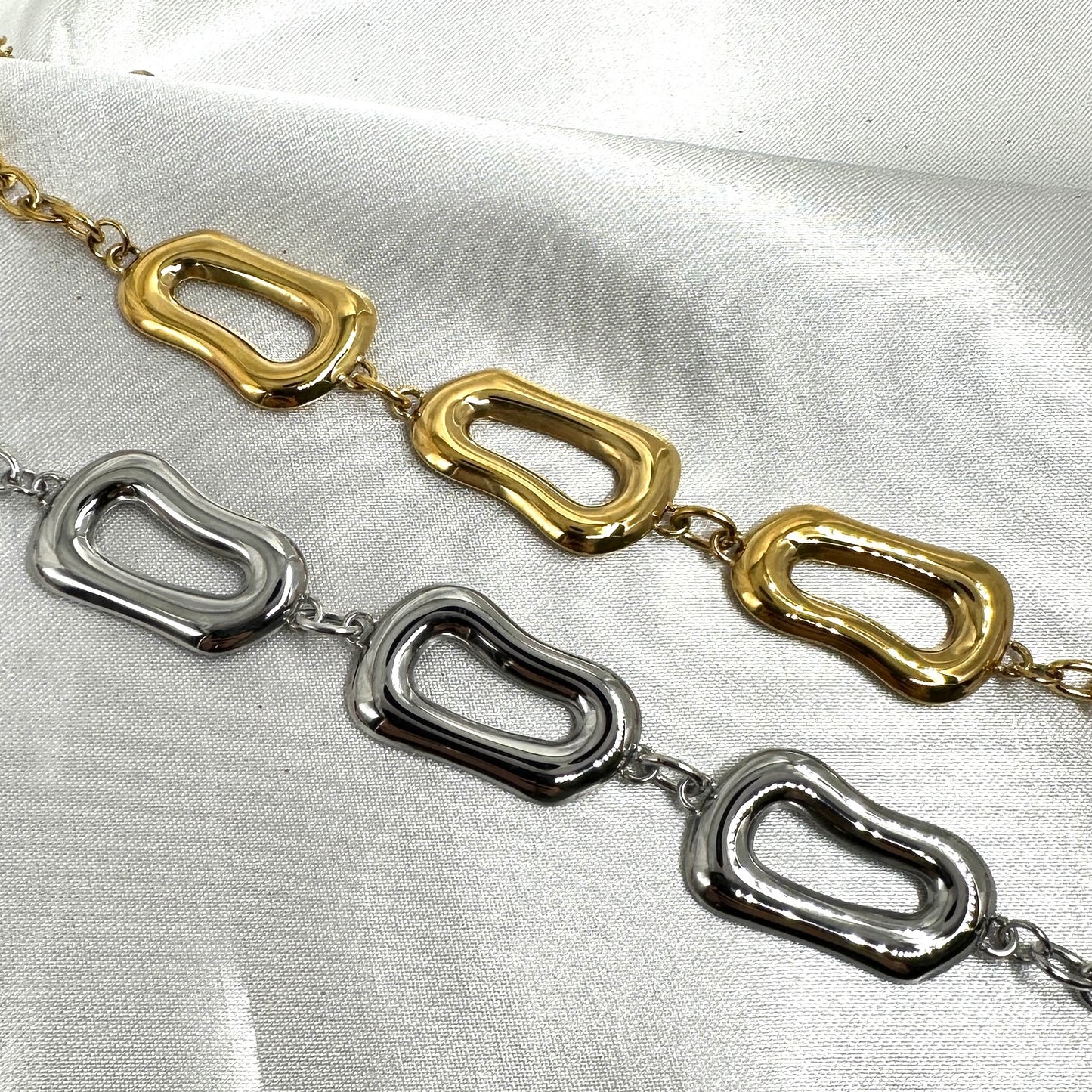 Pulsera Eslabones Irregulares